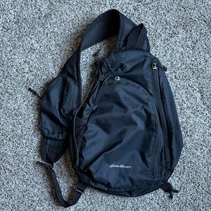 Eddie Bauer Ripstop Crossbody/Sling Backpack